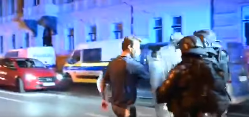 Thousands of anti-pharma-fascism protesters were dispersed by riot police in Ljubljana on Wednesday as new COVID restrictions were introduced.