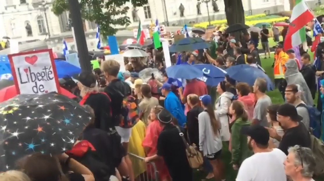 Daniel Pilon (speech excerpt) THANKS to the awakened people who mobilized and who had the courage of their convictions! Several could not be present, for various reasons.